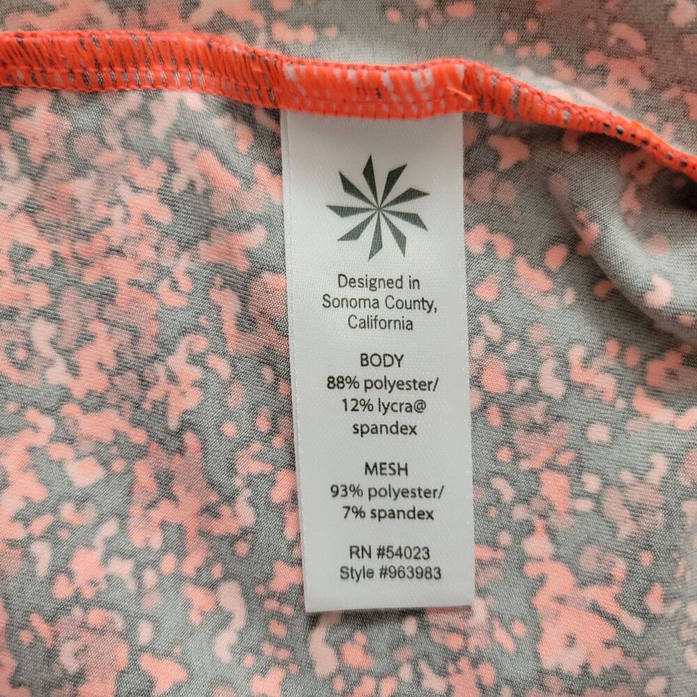 Athleta Racerback Tank Top with Built‑In Bra XXS Pink/Red Speckle - Picture 9 of 9